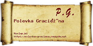 Polevka Graciána névjegykártya
